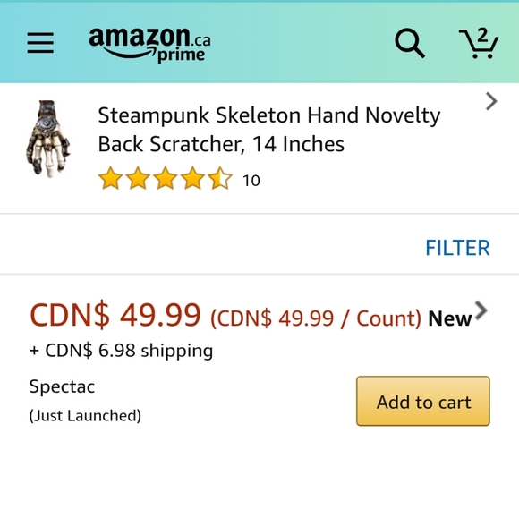 ๐ Skeleton Hand Back Scratcher or Decor - Picture 2 of 6